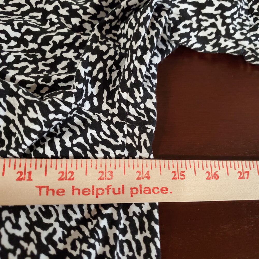 MICHAEL Michael Kors Leopard Animal Print Scoop Neck Bell 3/4 Sleeve Top Sz 1X - Picture 9 of 10
